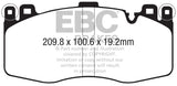 EBC 15-19 BMW X5M 4.4TT (F85) Redstuff Front Brake Pads EBC Brake Pads - Performance  AXOPROS