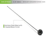 DV8 Offroad 1997-06 Jeep TJ Replacement Antenna Black DV8 Offroad Antennas  AXOPROS