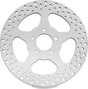 Bikers Choice 00-17 Big Twin 11.5 Inch Polished Frt 5 Spoke Drilled Stnless Rotor Repl H-D 44156-00 Bikers Choice Brake Rotors - Drilled  AXOPROS