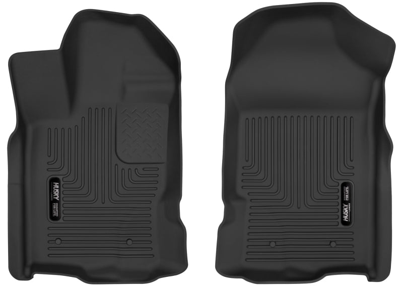 Husky Liners 2019+ Ford Ranger Black Front Floor Liners Husky Liners Floor Mats - Rubber  AXOPROS