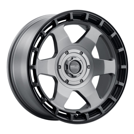 Weld Weld Off-Road Ridge 20x9 - 8x170 BP - ET0 - 125.1mm CB - Satin Gunmetal Wheel (Black Ring) Wheels - Cast aftermarket performance part