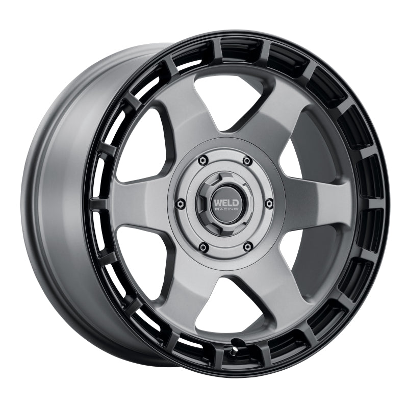 Weld Weld Off-Road Ridge 17x9 - 5x114.3 / 5x127 BP - ET-12 - 78.1mm CB Satin Gunmetal Wheel (Black Ring) Wheels - Cast aftermarket performance part