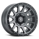 ICON Compression 17x8.5 6x5.5 25mm Offset 5.75in BS 95.1mm Bore Titanium Wheel ICON Wheels - Cast  AXOPROS