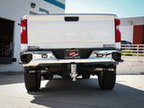 aFe aFe Large Bore-HD 4in 409SS DPF-Back Exhaust System w/Black Tip 20 GM Diesel Trucks V8-6.6L (td) L5P DPF Back aftermarket performance part