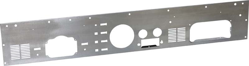 Kentrol 77-86 Jeep CJ Dash Panel (with radio opening) Brushed Silver Kentrol Dash & Interior Trim  AXOPROS