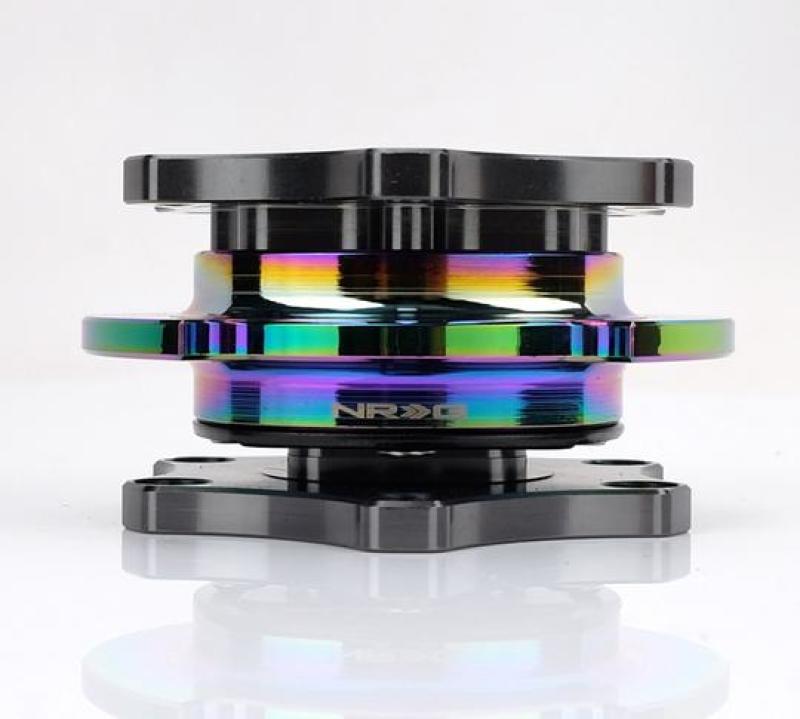 NRG Quick Release SFI SPEC 42.1 - Gun Metal Body / Gold Shinny Ring NRG Quick Release Adapters  AXOPROS