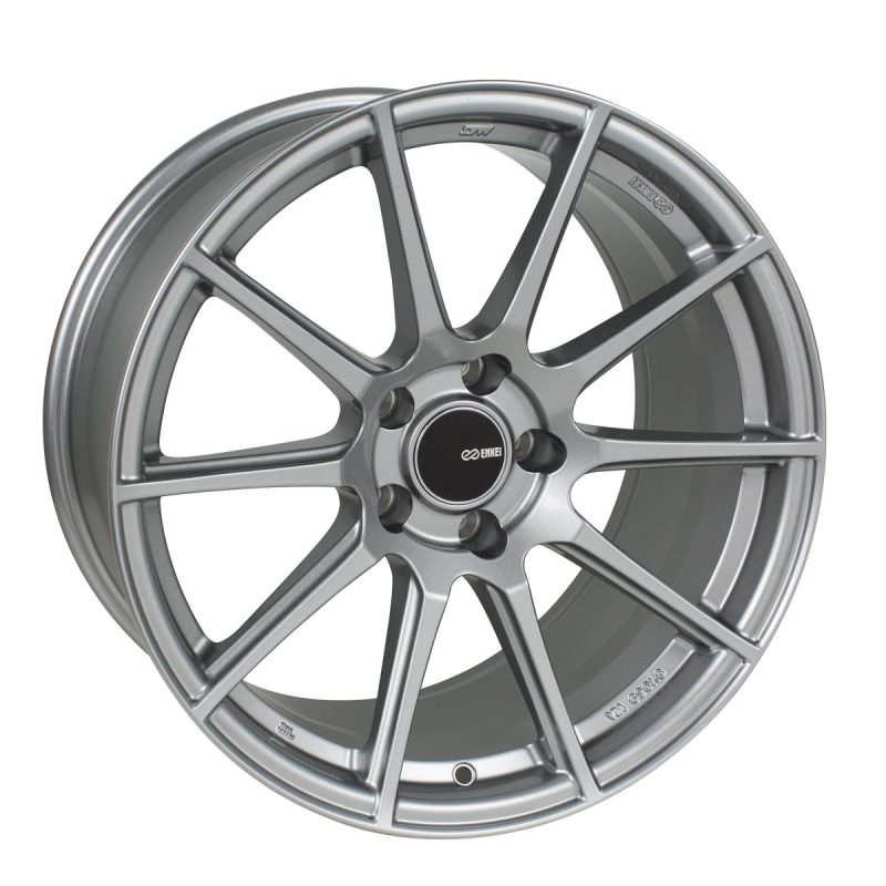 Enkei TS10 18x9.5 35mm Offset 5x114.3 Bolt Pattern 72.6mm Bore Dia Grey Wheel Enkei Wheels - Cast  AXOPROS