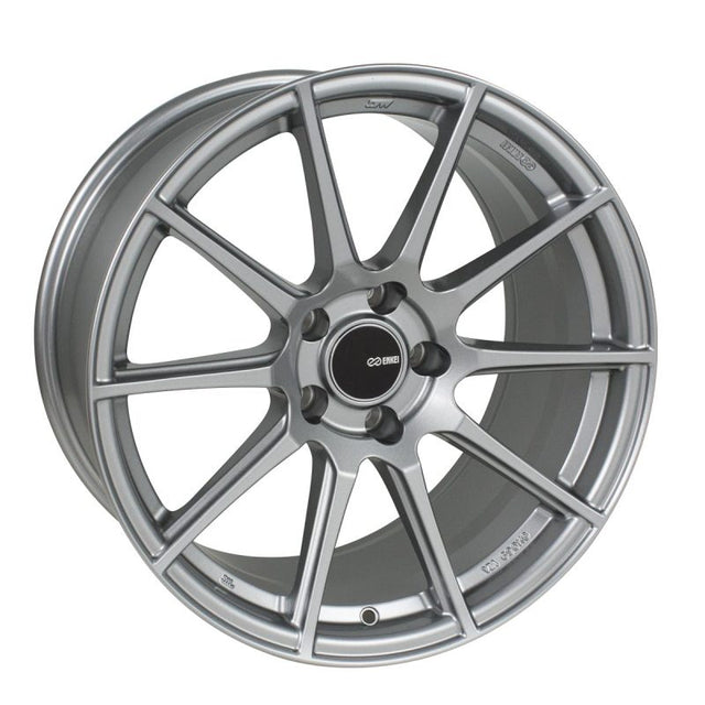 Enkei TS10 18x9.5 35mm Offset 5x114.3 Bolt Pattern 72.6mm Bore Dia Grey Wheel Enkei Wheels - Cast  AXOPROS
