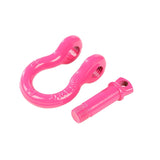 Rugged Ridge Pink 9500lb 3/4in D-Shackle Rugged Ridge Shackle Kits  AXOPROS