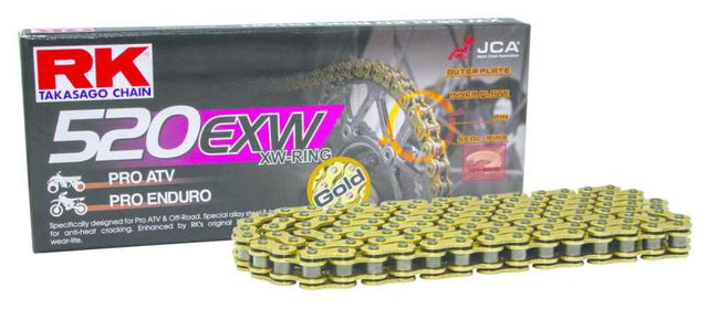 RK Chain GB520EXW-120L XW-Ring - Gold RK Chain Chains  AXOPROS