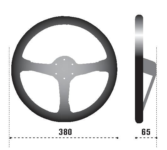 Sparco Steering Wheel 368 Suede Black SPARCO Steering Wheels  AXOPROS