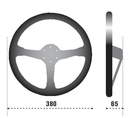 Sparco Steering Wheel 368 Suede Black SPARCO Steering Wheels  AXOPROS