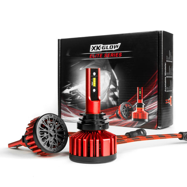 XK Glow HB3/9005/9011/H10/9045/9140/9155 ELITE Series LED Headlight Kit XKGLOW Light Accessories and Wiring  AXOPROS