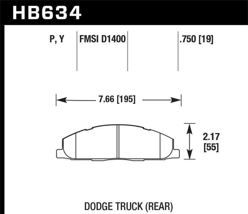 Hawk 09-14 Dodge Ram 2500/3500 Rear LTS Brake Pads Hawk Performance Brake Pads - OE  AXOPROS