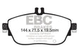 EBC 13+ Mercedes-Benz CLA250 2.0 Turbo Ultimax2 Front Brake Pads EBC Brake Pads - OE  AXOPROS
