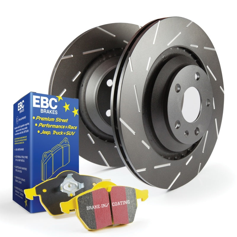EBC S9 Brake Pad and Rotor Kit EBC Brake Rotors - Slotted  AXOPROS