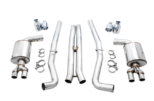 AWE Tuning 2015+ Dodge Challenger 6.4L/6.2L Non-Resonated Touring Edition Exhaust - Use Stock Tips AWE Tuning Catback  AXOPROS