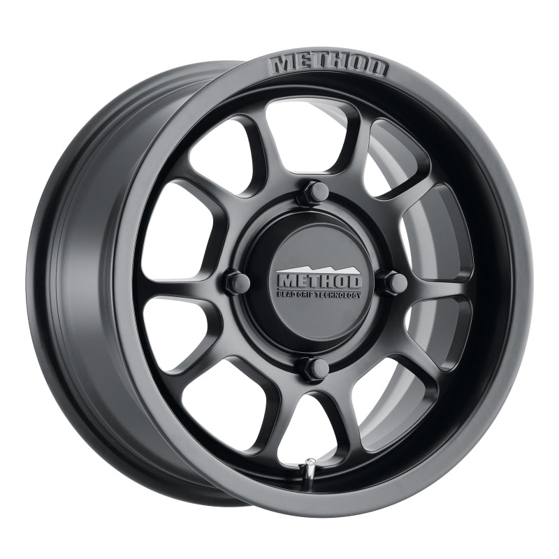 Method MR409 Bead Grip 15x8 / 4+4/0mm Offset / 4x156 / 132mm CB Matte Black Wheel Method Wheels Wheels - Cast  AXOPROS