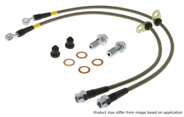 StopTech Stainless Steel Front Brake Lines 15-18 Ford Mustang Stoptech Brake Line Kits  AXOPROS