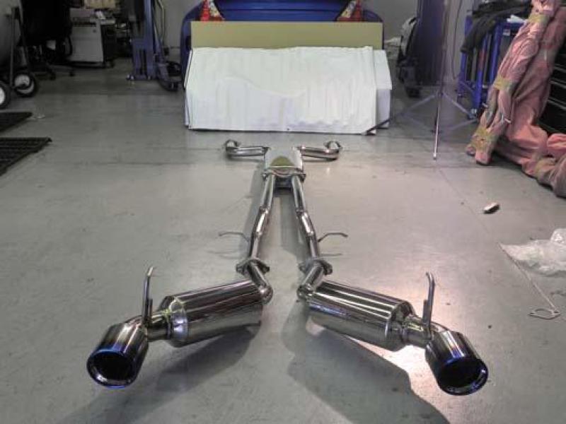 Injen 09-20 Nissan 370Z Dual 60mm SS Cat-Back Exhaust w/ Built In Resonated X-Pipe Injen Catback  AXOPROS