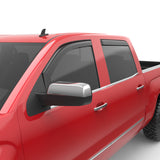 EGR 14+ Chev Silverado/GMC Sierra Crw Cab In-Channel Window Visors - Set of 4 - Matte (571775) EGR Wind Deflectors  AXOPROS