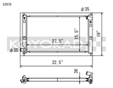 Koyo 08-09 Mitsubishi Evolution X (AT/MT) / Ralliart Turbo Radiator Koyo Radiators  AXOPROS
