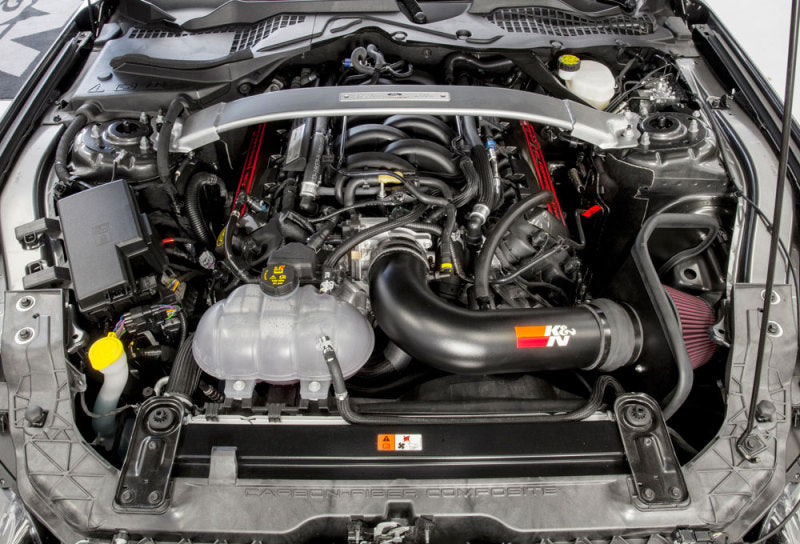 K&N 2016-2017 Ford Mustang Shelby 5.2L V8 Typhoon Cold Air Intake System K&N Engineering Cold Air Intakes  AXOPROS