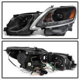 Spyder Lexus GS 300 / 350 / 450 06-11 Headlights - HID Model Only - Black PRO-YD-LG06-HID-DRL-BK SPYDER Headlights  AXOPROS
