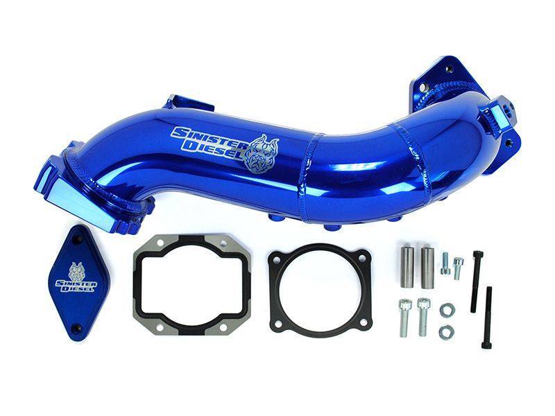 Sinister Diesel 11-15 Chevy Duramax LML Intake Bridge Sinister Diesel Intake Elbows  AXOPROS