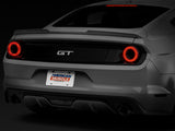 Raxiom 15-22 Ford Mustang Halo LED Tail Lights - Gloss Black Housing (Smoked Lens) Raxiom Tail Lights  AXOPROS