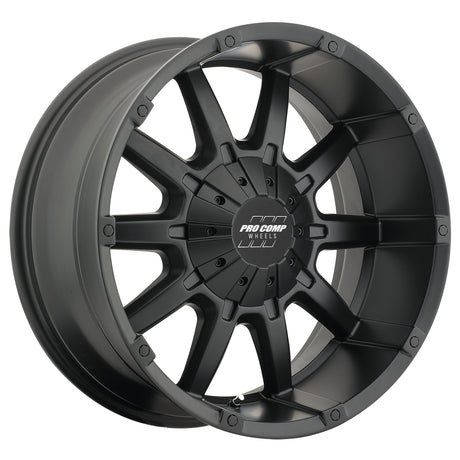 10 Gauge Satin Black 20x9 6x135 4.5BS Offset -12mm Cap P/N 505056800 Pro Comp Wheel  AXOPROS