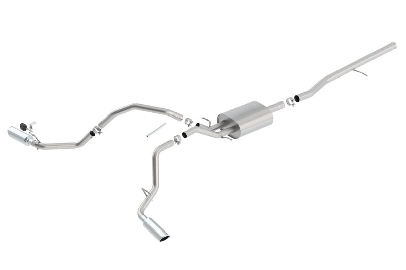 Borla 14 Silv/Sierra C/B Exh S-Type 1500 5.3L V8 AT/MT 2&4WD Ext Cab Split Side Exit Borla Catback  AXOPROS