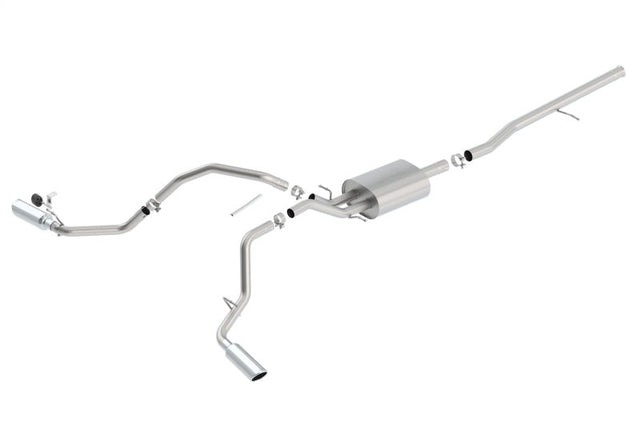 Borla 14 Silv/Sierra C/B Exh S-Type 1500 5.3L V8 AT/MT 2&4WD Ext Cab Split Side Exit Borla Catback  AXOPROS