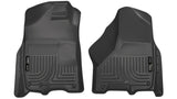 Husky Liners 09-10 Dodge Ram 1500/2500/3500 WeatherBeater Front Row Black Floor Liners Husky Liners Floor Mats - Rubber  AXOPROS