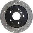 StopTech 09-10 Acura TSX / 08-10 Honda Accord Coupe/05-10 Sedan Right Rear Slotted & Drilled Rotor Stoptech Brake Rotors - Slot & Drilled  AXOPROS