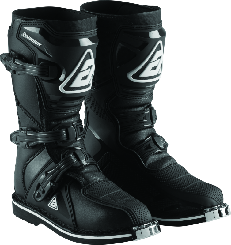 Answer AR1 Boot Black Youth - 4 Answer Motorcycle Boots  AXOPROS