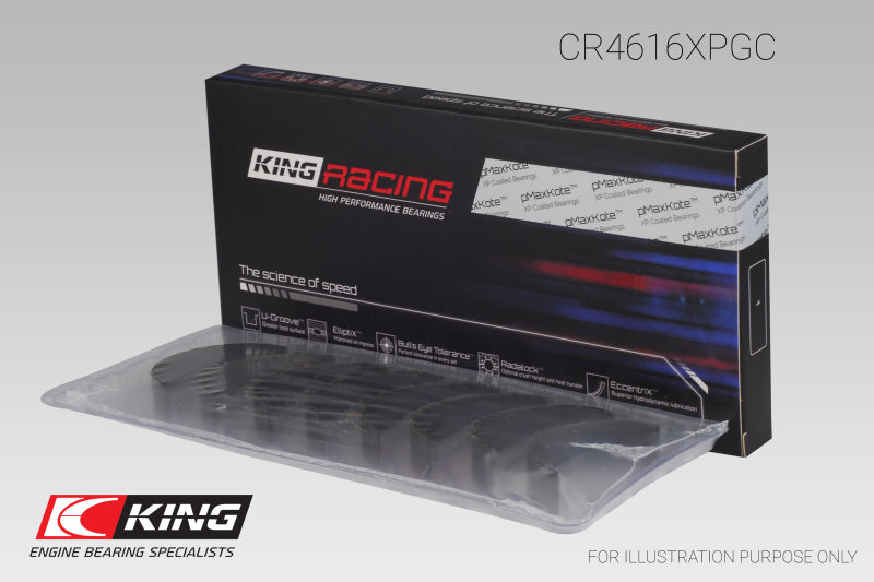 King Subaru Fa20/ Toyota 4U-GSE Connecting Rod Bearing Set - Size +0.05mm King Engine Bearings Bearings  AXOPROS