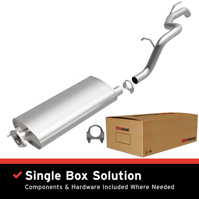 BRExhaust 2002-2007 Jeep Liberty Direct-Fit Replacement Exhaust System BRExhaust Exhaust System Kit  AXOPROS