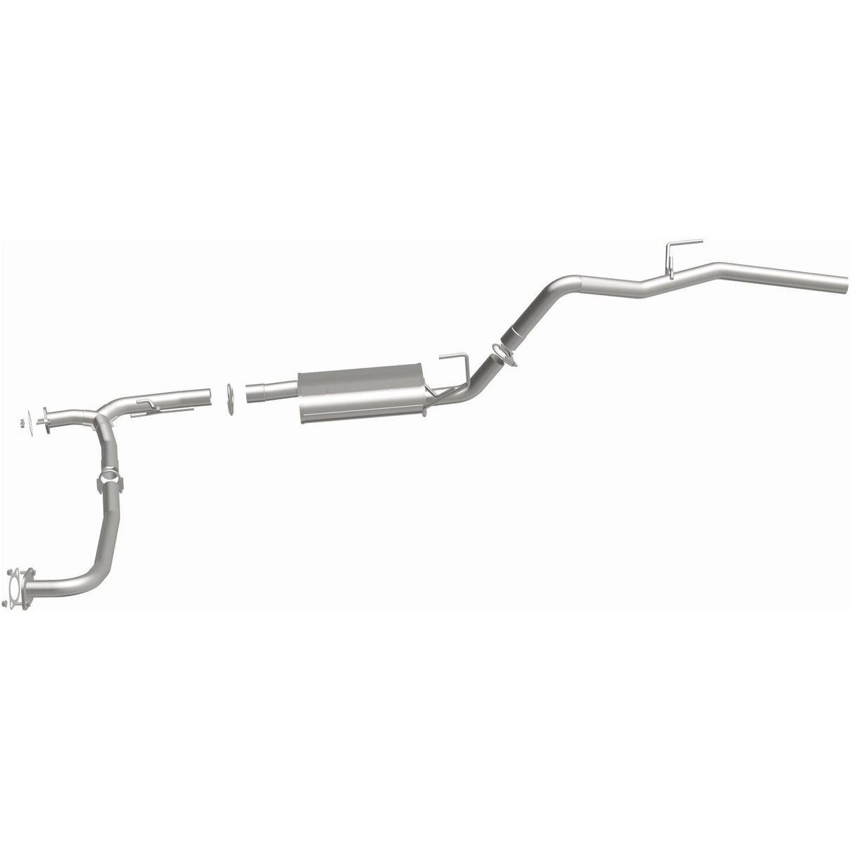 BRExhaust 2005-2014 Nissan Xterra 4.0L Direct-Fit Replacement Exhaust System BRExhaust Exhaust System Kit  AXOPROS
