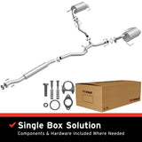 BRExhaust 2005-2009 Subaru Legacy 2.5L Direct-Fit Replacement Exhaust System BRExhaust Exhaust System Kit  AXOPROS