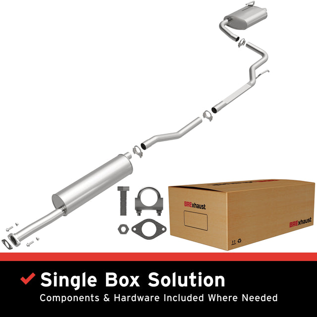 BRExhaust 2002-2006 Nissan Altima 2.5L Direct-Fit Replacement Exhaust System BRExhaust Exhaust System Kit  AXOPROS