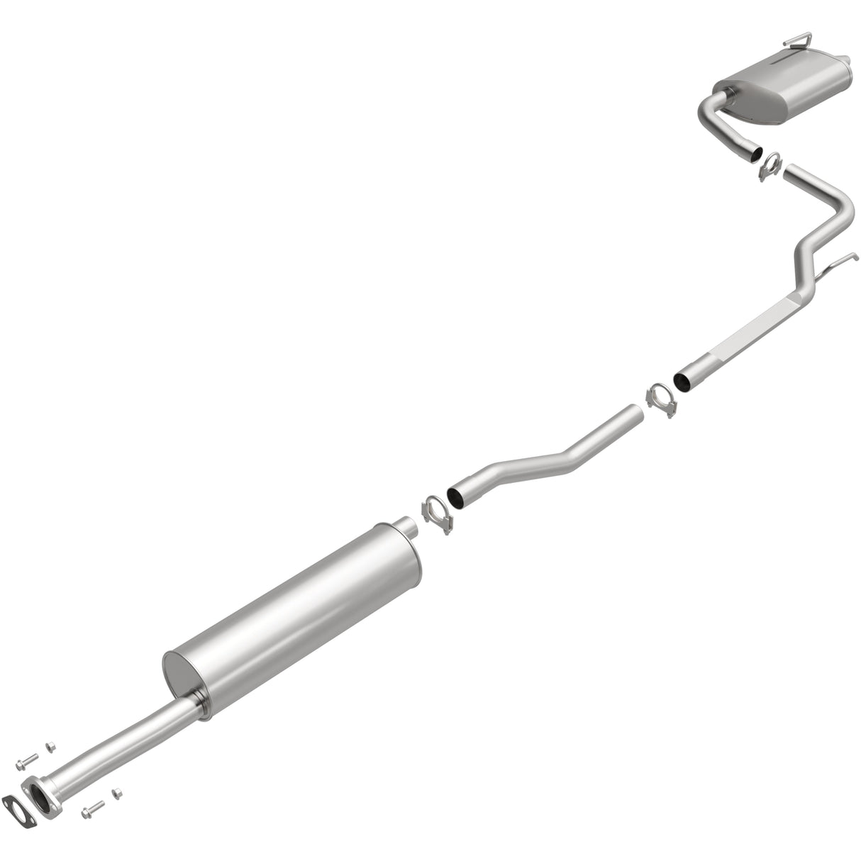 BRExhaust 2002-2006 Nissan Altima 2.5L Direct-Fit Replacement Exhaust System BRExhaust Exhaust System Kit  AXOPROS