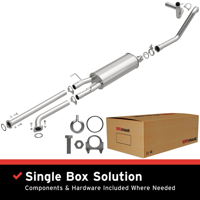 BRExhaust 2007-2009 Toyota Tundra 5.7L Direct-Fit Replacement Exhaust System BRExhaust Exhaust System Kit  AXOPROS