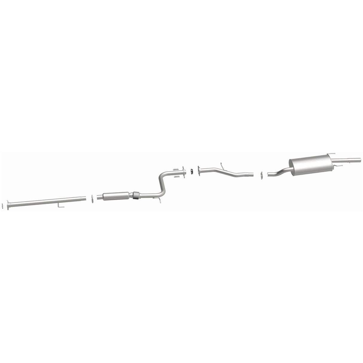 BRExhaust 1994-1997 Honda Accord 2.2L Direct-Fit Replacement Exhaust System BRExhaust Exhaust System Kit  AXOPROS