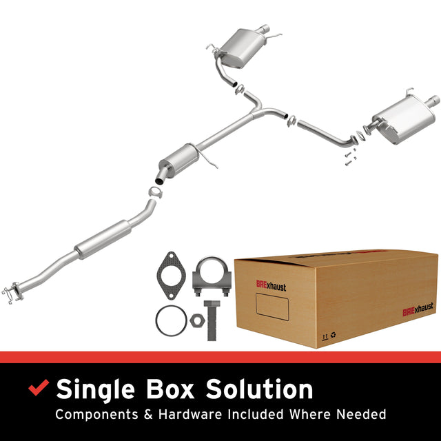 BRExhaust 2004-2008 Acura TSX 2.4L Direct-Fit Replacement Exhaust System BRExhaust Exhaust System Kit  AXOPROS