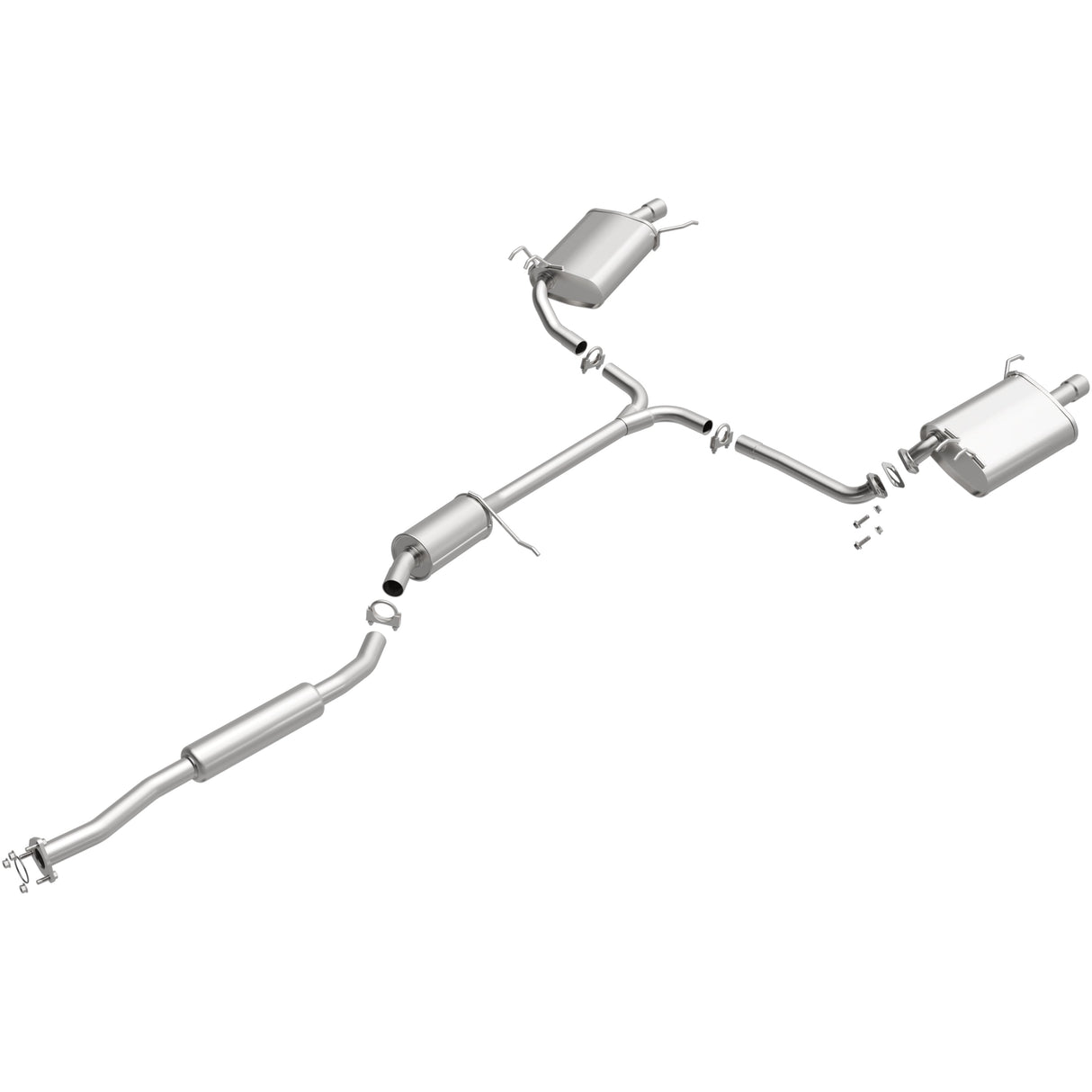 BRExhaust 2004-2008 Acura TSX 2.4L Direct-Fit Replacement Exhaust System BRExhaust Exhaust System Kit  AXOPROS