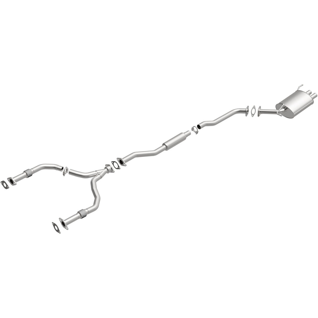 BRExhaust 2004-2005 INFINITI G35 3.5L Direct-Fit Replacement Exhaust System BRExhaust Exhaust System Kit  AXOPROS