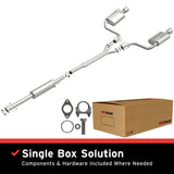 BRExhaust 2009-2017 Nissan Maxima 3.5L Direct-Fit Replacement Exhaust System BRExhaust Exhaust System Kit  AXOPROS