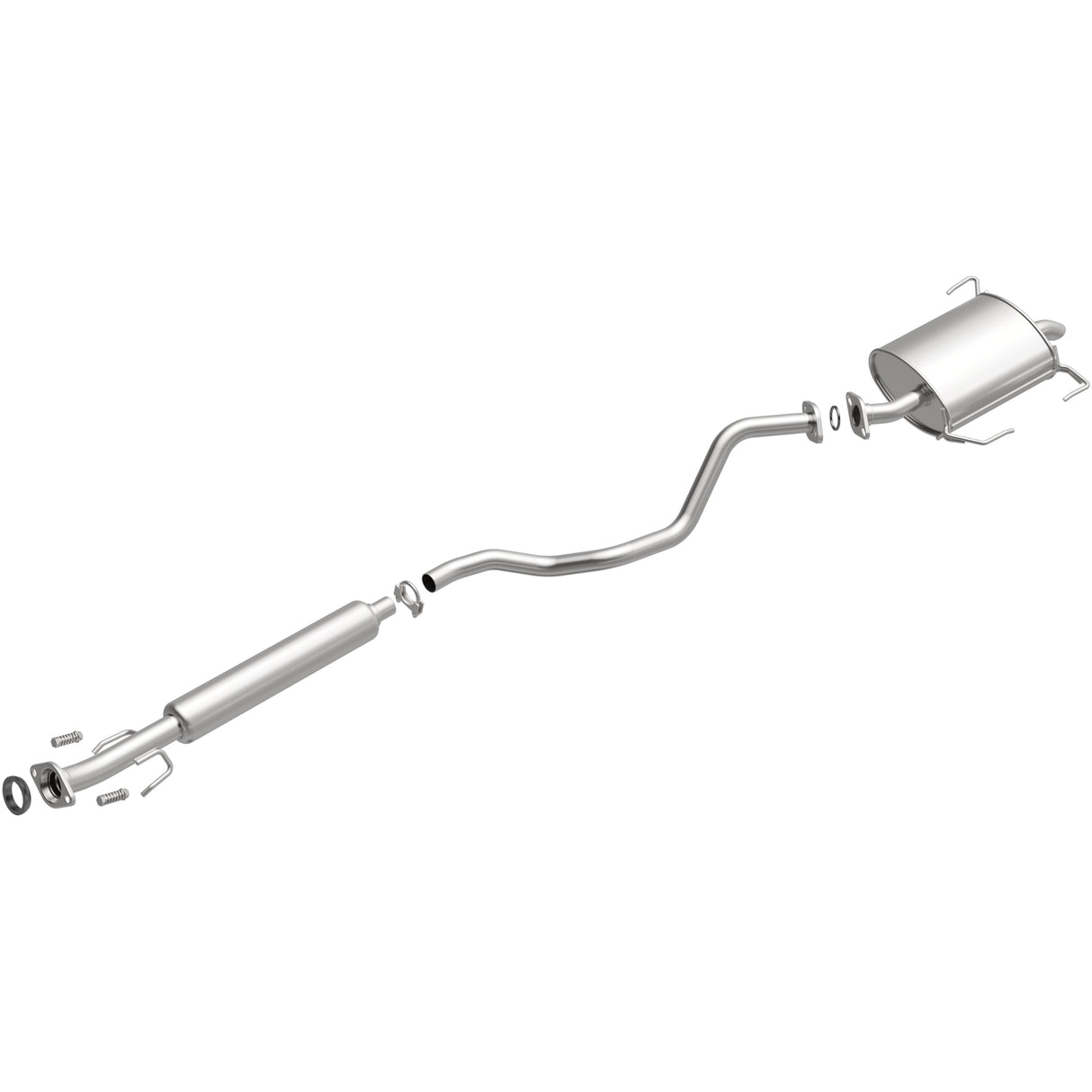 BRExhaust 2009-2014 Nissan Cube 1.8L Direct-Fit Replacement Exhaust System BRExhaust Exhaust System Kit  AXOPROS