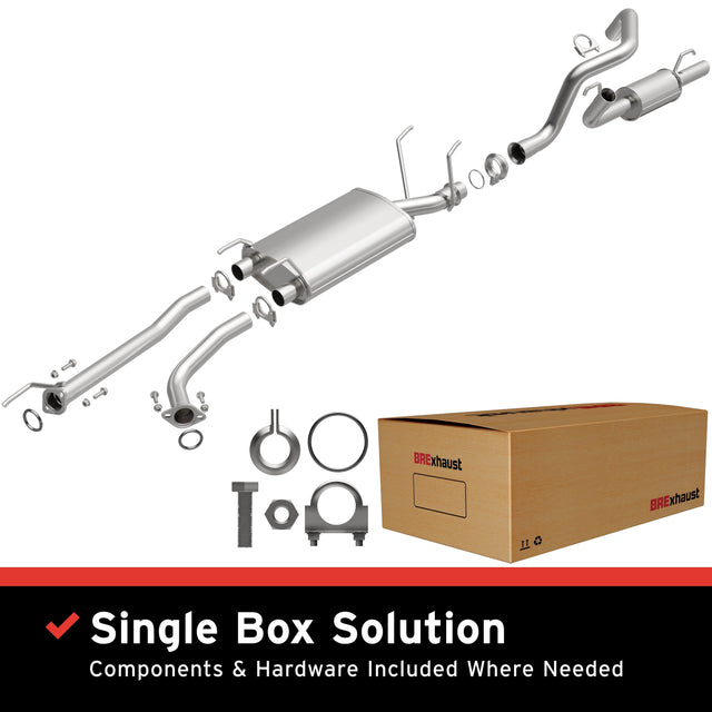 BRExhaust 2001-2007 Toyota Sequoia 4.7L Direct-Fit Replacement Exhaust System BRExhaust Exhaust System Kit  AXOPROS